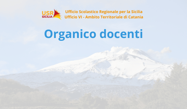 Anno scolastico 2026/2027 – Organico del personale docente di ogni ordine e grado e personale educativo, dei posti comuni, di sostegno e di potenziamento di ogni istituzione scolastica della Città Metropolitana di Catania.